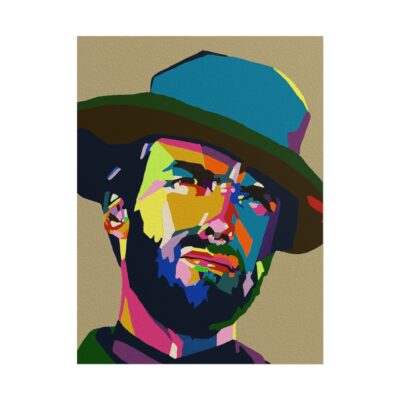 Clint Eastwood Pop Art WPAP Portrait